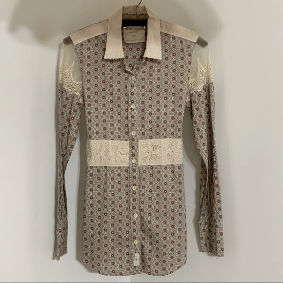 *NWOT* Free People Button Down Shirt - Picture 3 of 11